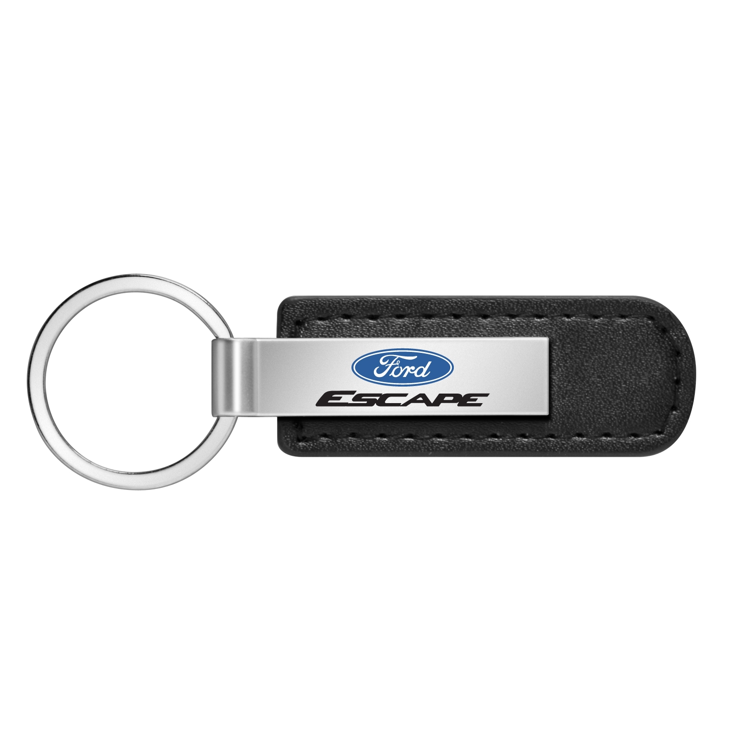 Ford Escape Black Leather Strap Key Chain