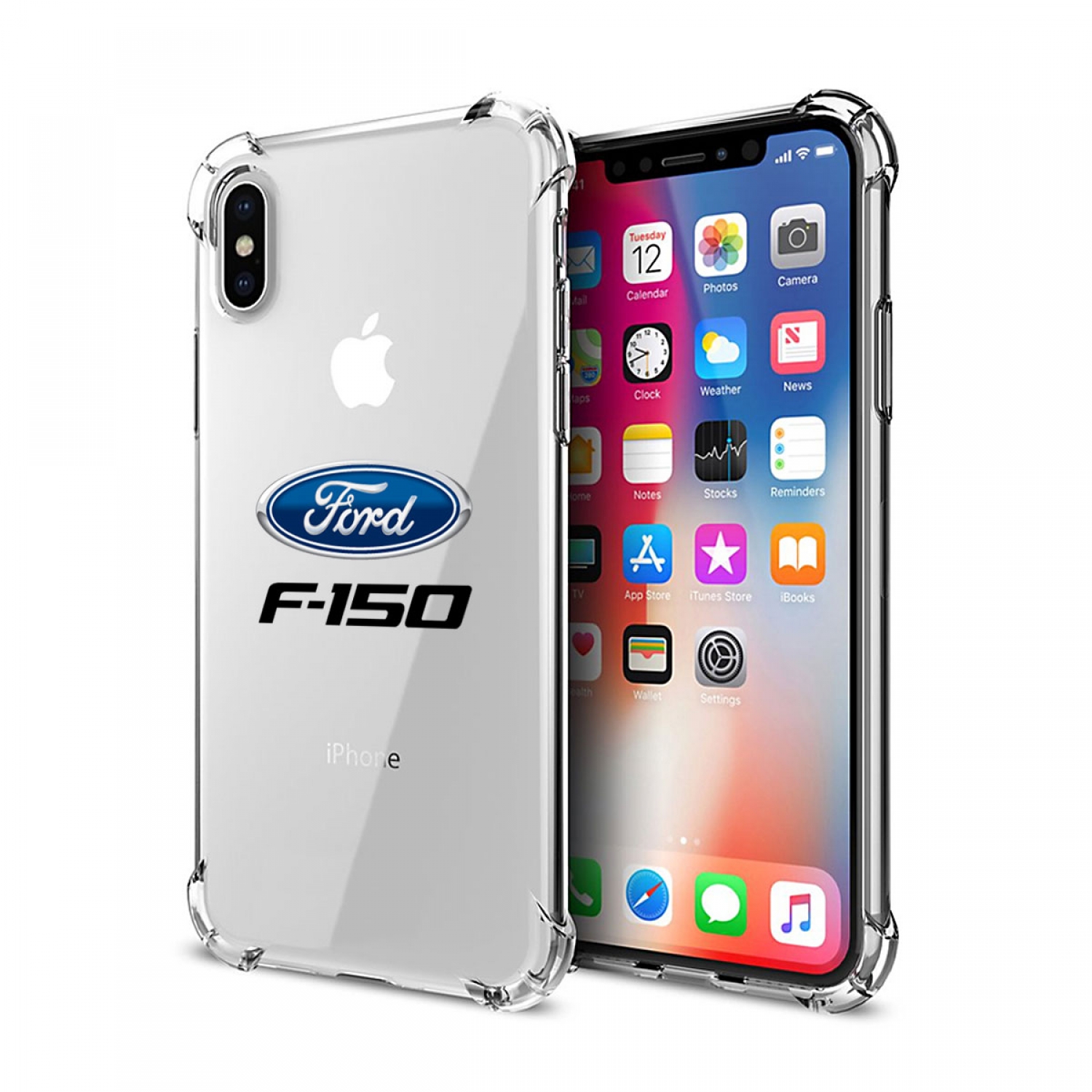 Ford F-150 iPhone X Clear TPU Shockproof Cell Phone Case